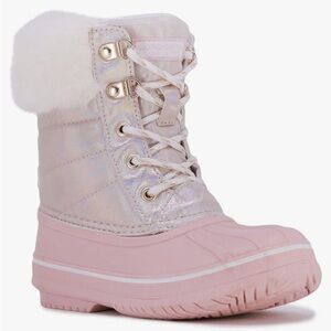 LONDON FOG Girls Bell Court Cold Weather Warm Lined Snow Boot